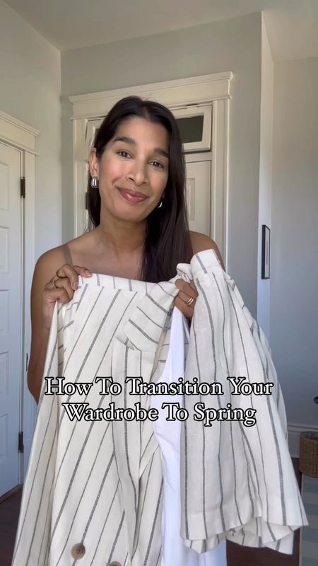 Wondering how to transition your wardrobe to spring? I always turn to a neutral stripe and this linen blend set from @oldnavy is pure perfection. I love that you can mix and match these pieces with so many existing items in your wardrobe! The fabric and fit is wonderful and although I am partial to the stripes they are also available in several solids. Don’t sleep on their square neck bodysuits either - I love the thicker straps and seamless texture. Perfect to wear with an everyday bra! Hop over to LTK for all my outfit details and sizing! 


#OldNavyStyle #OldNavyPartner