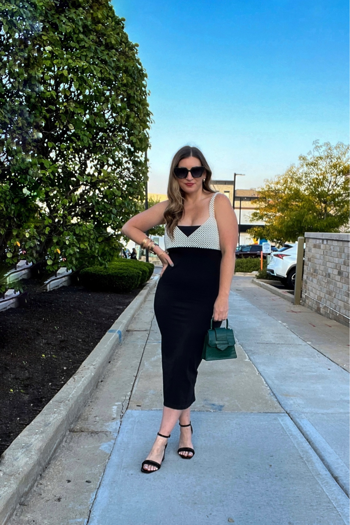 Pearl bra, pearl top, sexy top, black bodycon dress, midi dress, Shapewear dress, seamless tube dress, black heels, gold jewelry, Amazon jewelry, Beachwaver curling iron, curling wand, date night outfit, fall fashion, fall outfits 

#LTKsalealert #LTKstyletip #LTKfindsunder50
