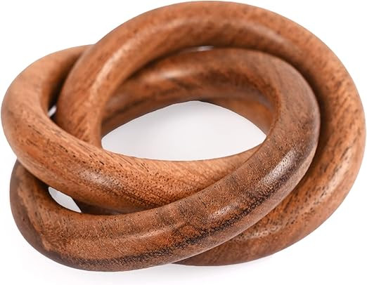 Three Ring Napkin Rings Set of 12, Decorative Handcuff Serviette Ring, Napkin Holders, Napkin Rin... | Amazon (US)