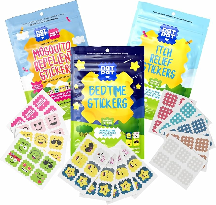 NATPAT BuzzPatch (1 Pack, 60 Mosquito Stickers) MagicPatch (1 Pack, 27 Itcah Relief Patches) and ... | Amazon (US)