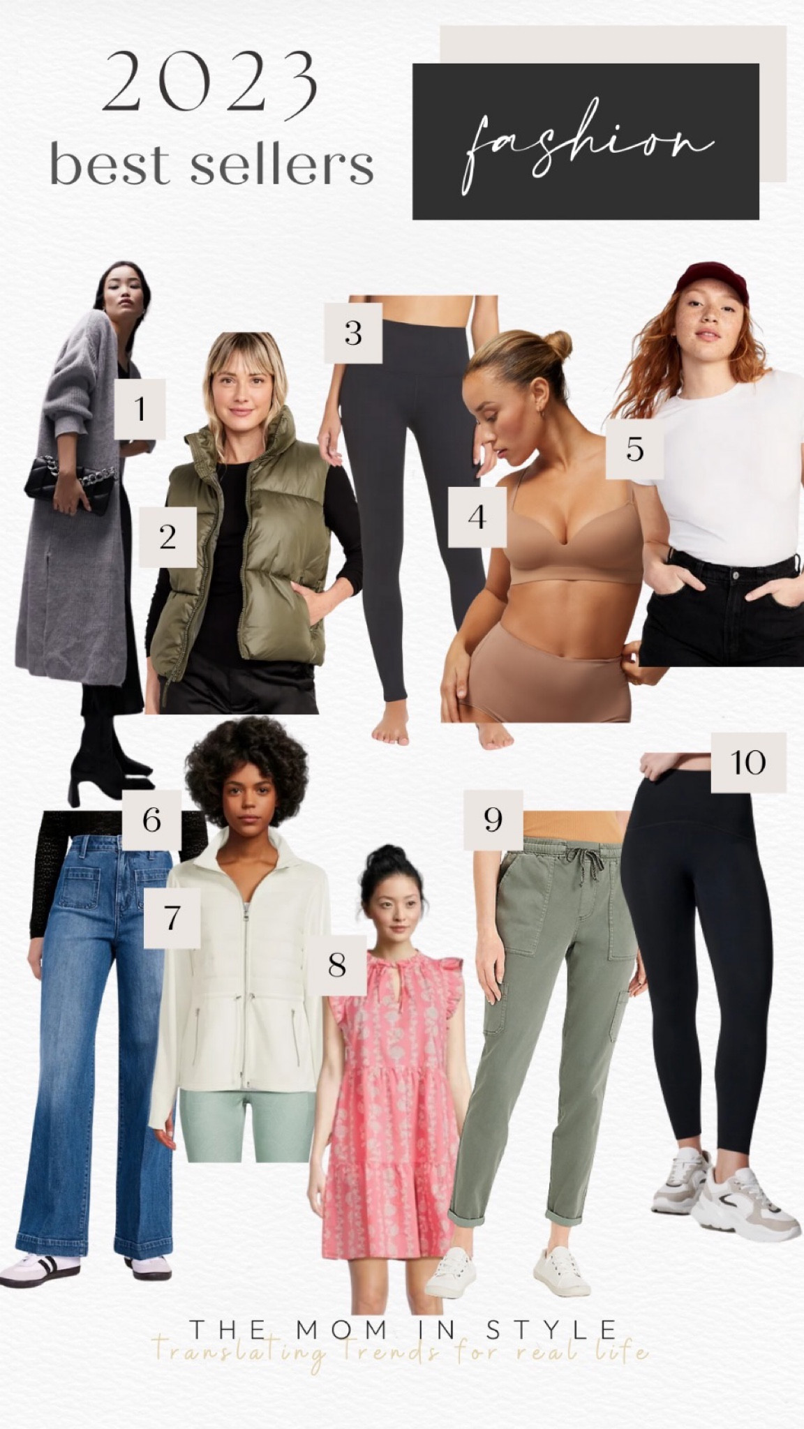 2023 best sellers, puffer vest, wide leg jeans, flared jeans, cargo pants, soma bra, coatigan 

#LTKfindsunder100 #LTKfindsunder50 #LTKsalealert