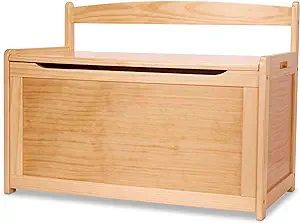 Melissa & Doug- Light Wood Furniture for Playroom, Blonde - Kids Wooden Toy Box Storage Organizer... | Amazon (US)