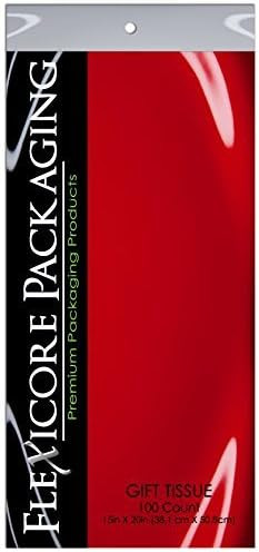 100 Sheets Red Tissue Paper - Artdly 14 x 20 Inches Recyclable Red Wrapping Paper Bulk for Weddin... | Amazon (US)