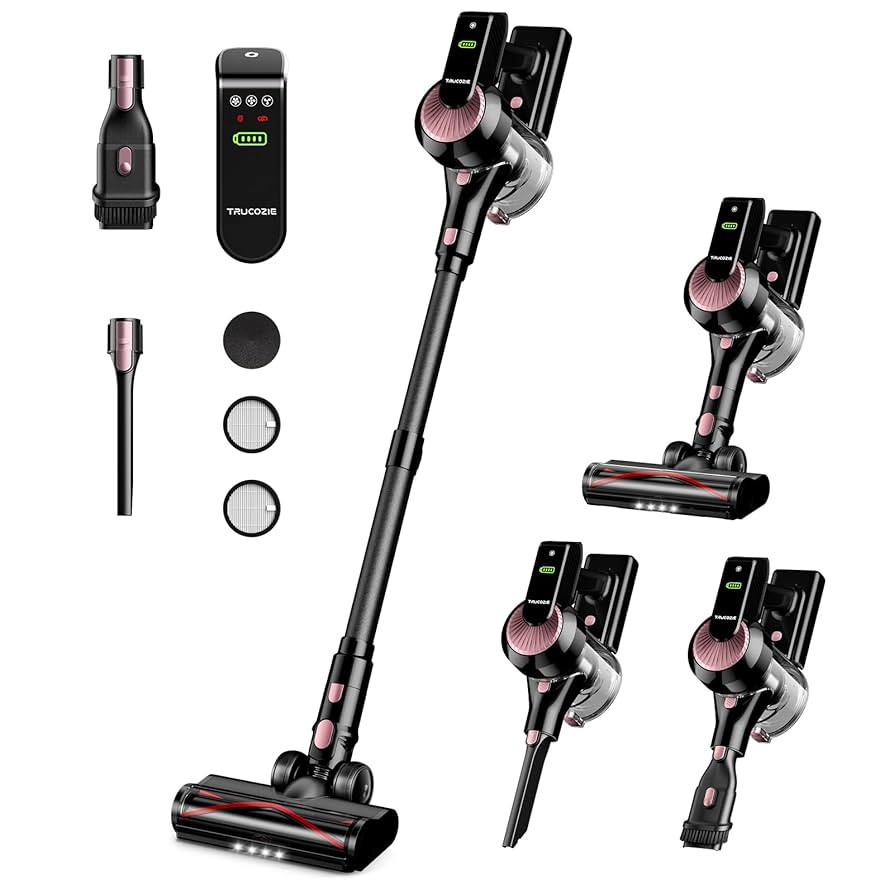 Cordless Vacuum Cleaner, 40Kpa 45Mins Vacuum Cleaners for Home, 8-in-1 Lightweight Stick Vacuum w... | Amazon (US)