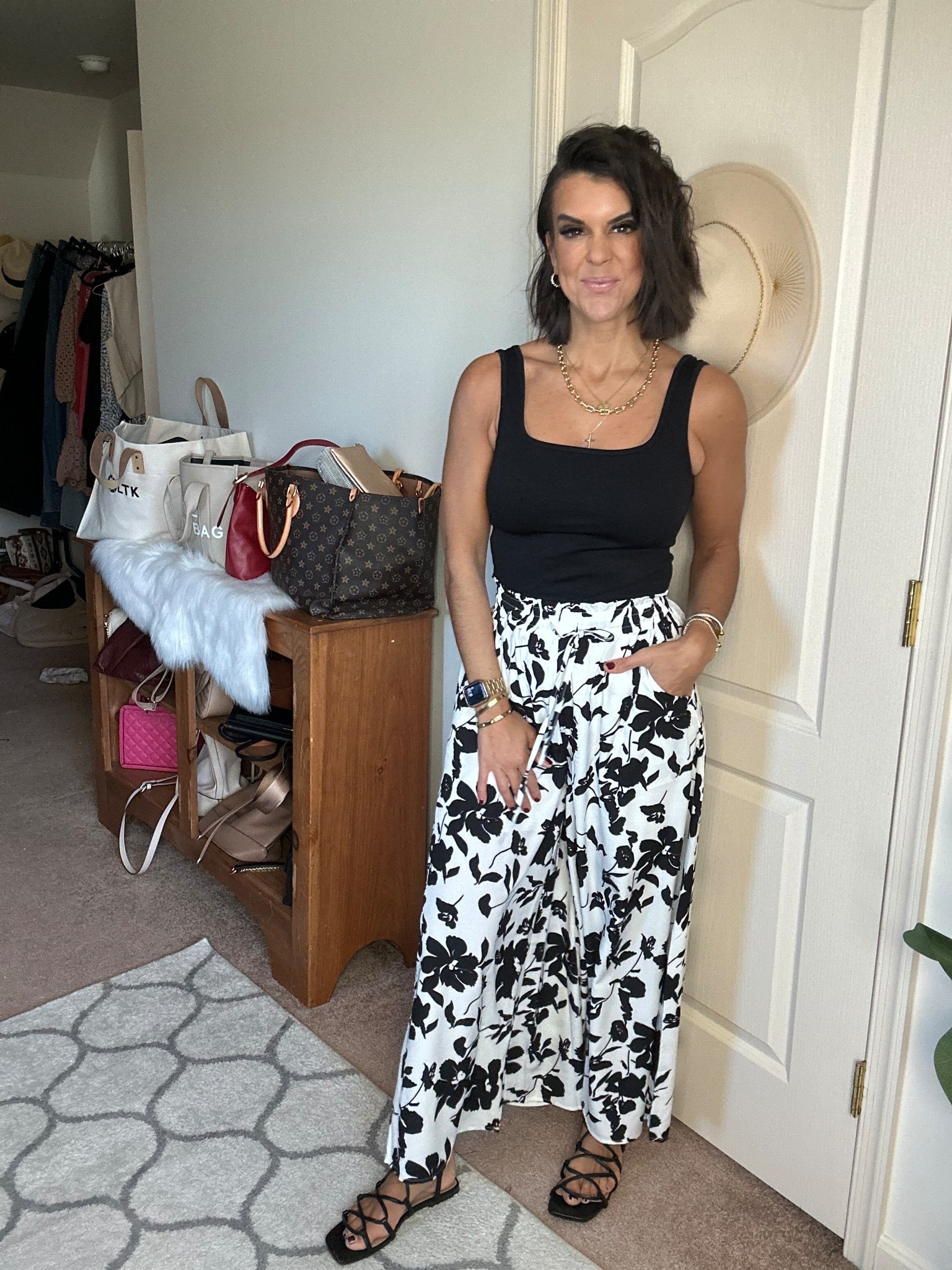 Size small in pants and tank sandals tts

#LTKSeasonal