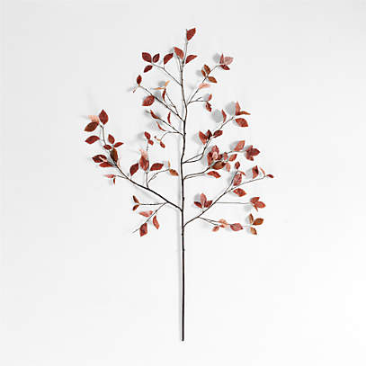 Faux Sage Green Leaf Branch 66" + Reviews | Crate and Barrel | Crate & Barrel