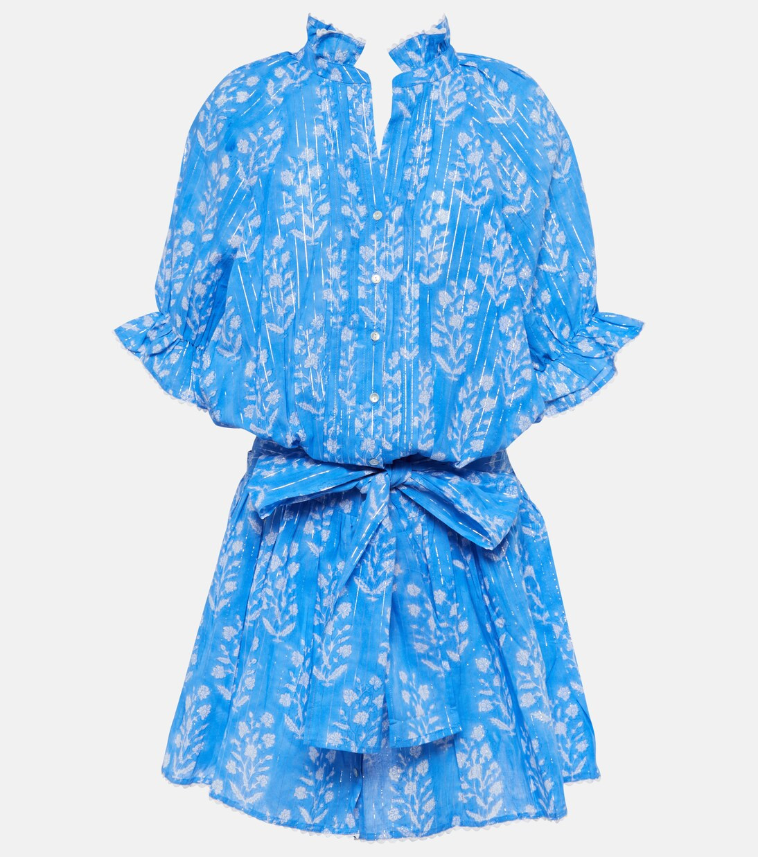 Floral cotton-blend minidress | Mytheresa (US/CA)