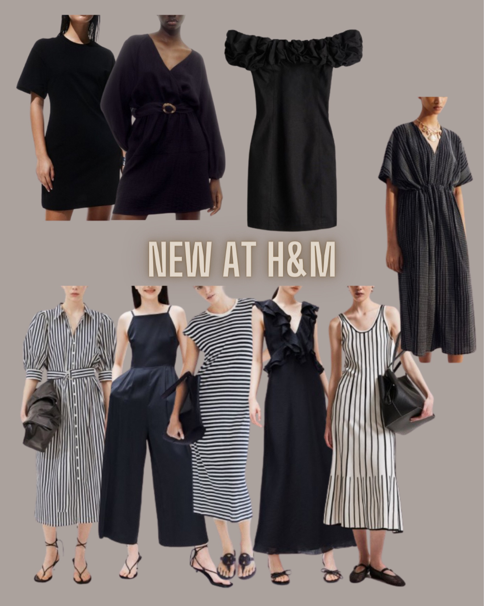 h and m black and white striped dress Ladies - White/Striped Smocked-Bodice Tie-Strap Dress - Size: XXL