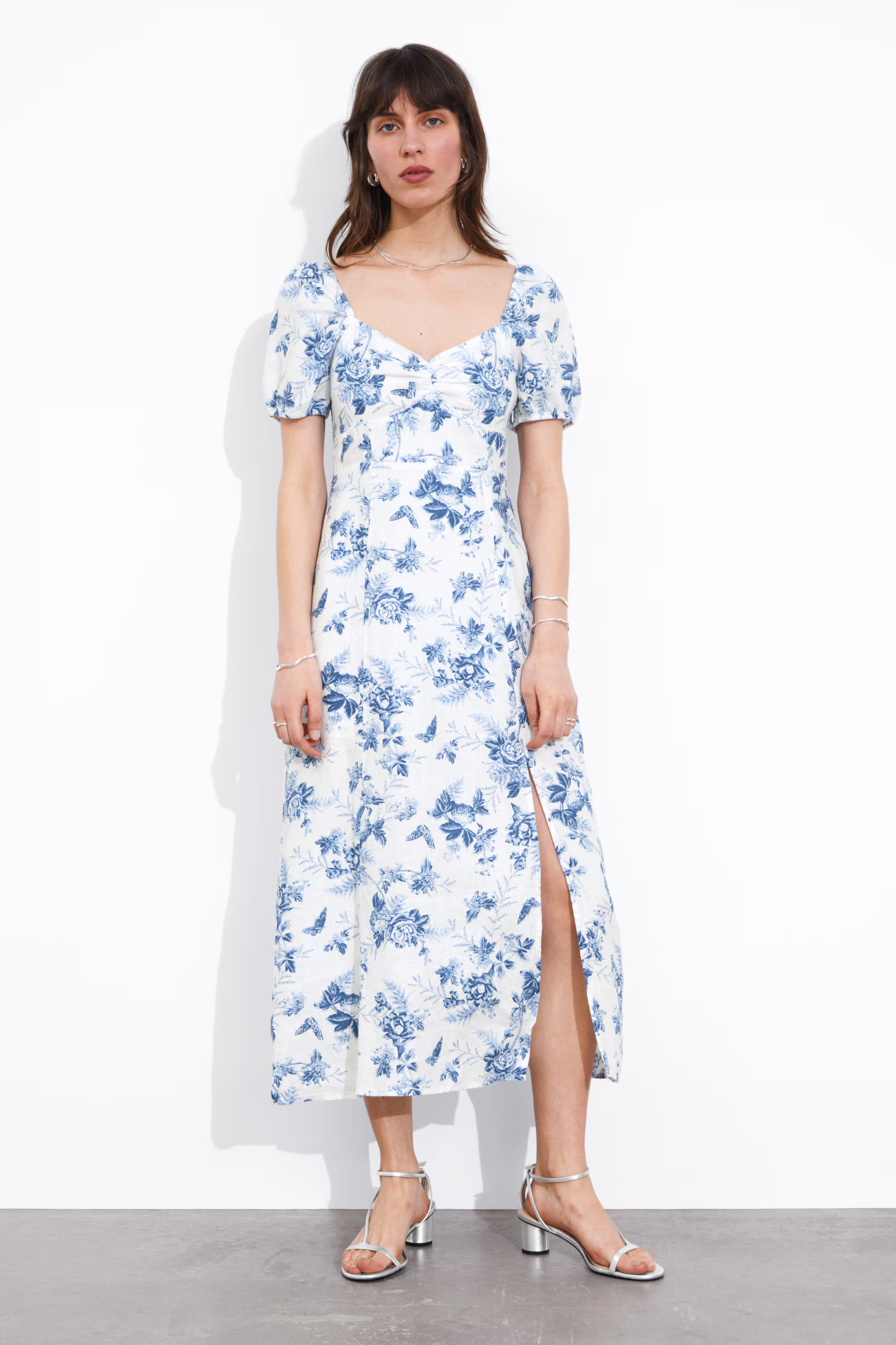 Puff Sleeve Midi Dress | H&M (UK, MY, IN, SG, PH, TW, HK)