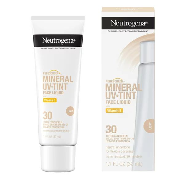 Neutrogena Purescreen+ Tinted Mineral Sunscreen, Light, 1.1 fl. oz | Walmart (US)