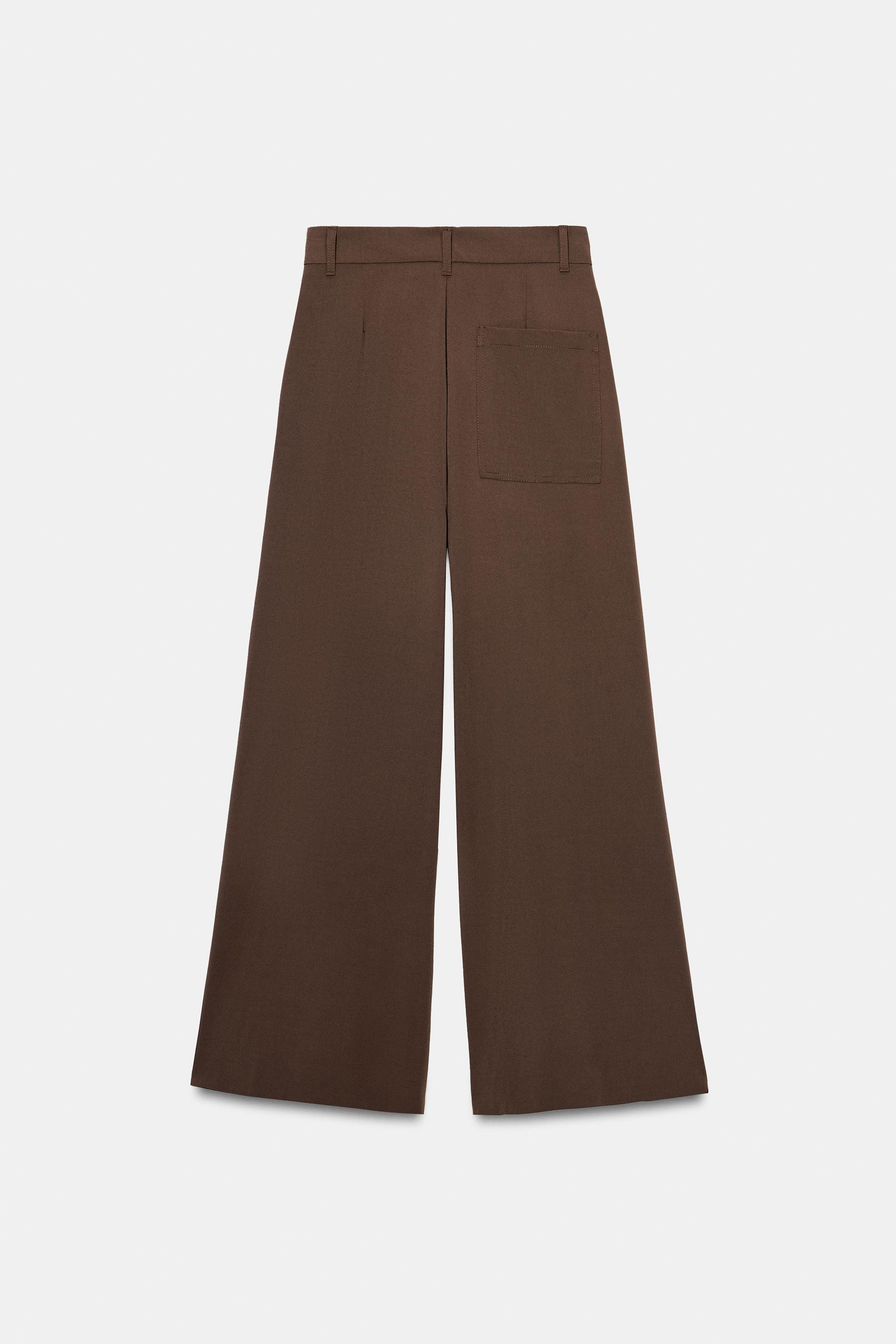 WIDE-LEG TROUSERS WITH DARTS | Zara UK