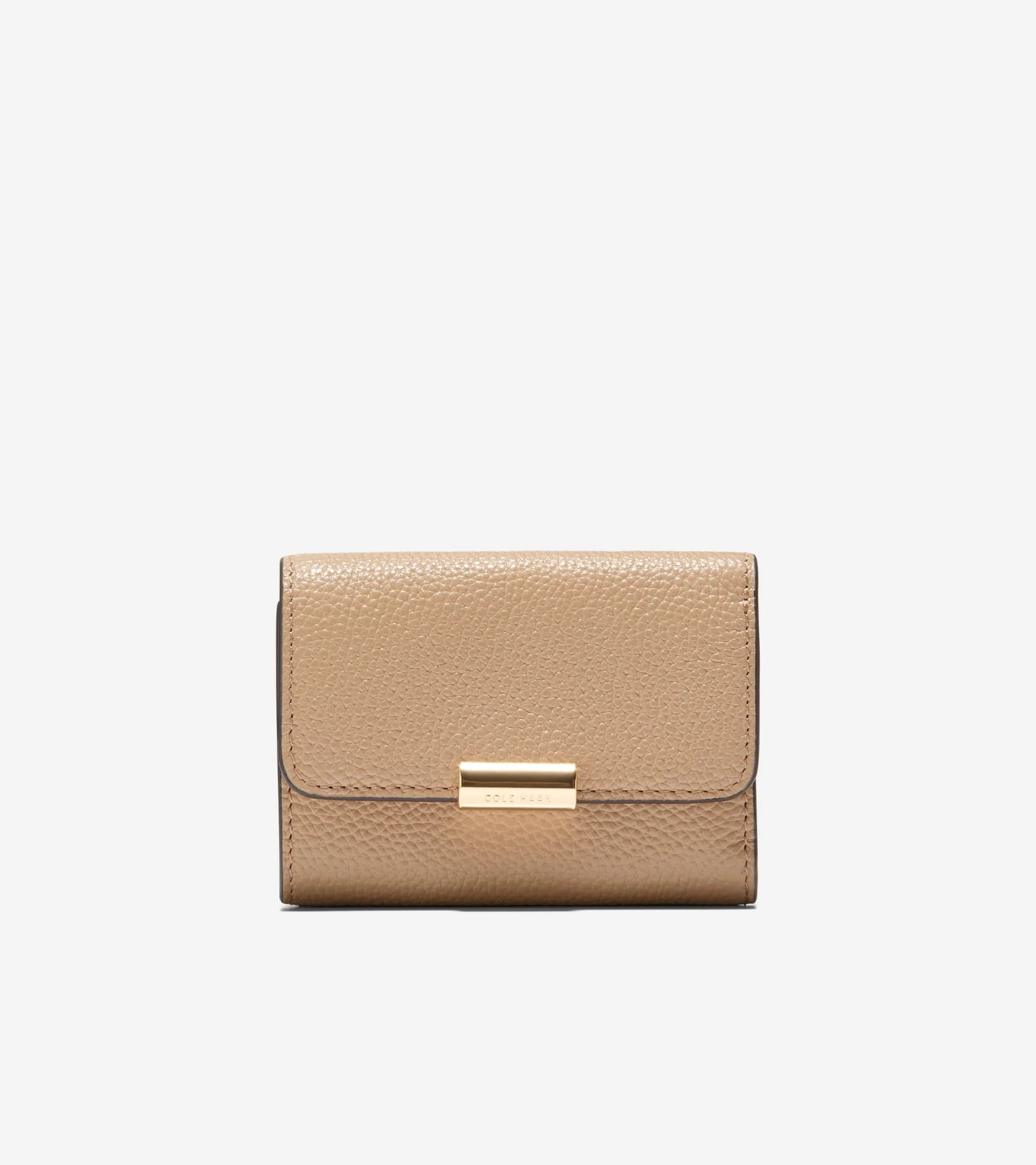 Women's Rachel Compact Wallet with Removable Card Case in Beige | Cole Haan | Cole Haan (US)