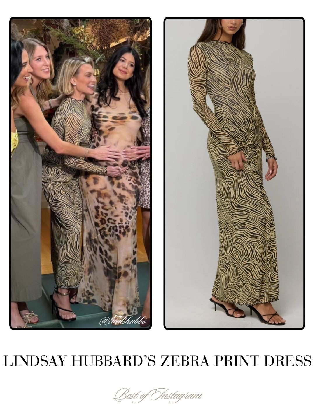 Lindsay Hubbard’s Zebra Print Dress // Sold by Resa 📸 = @yvonnenajor