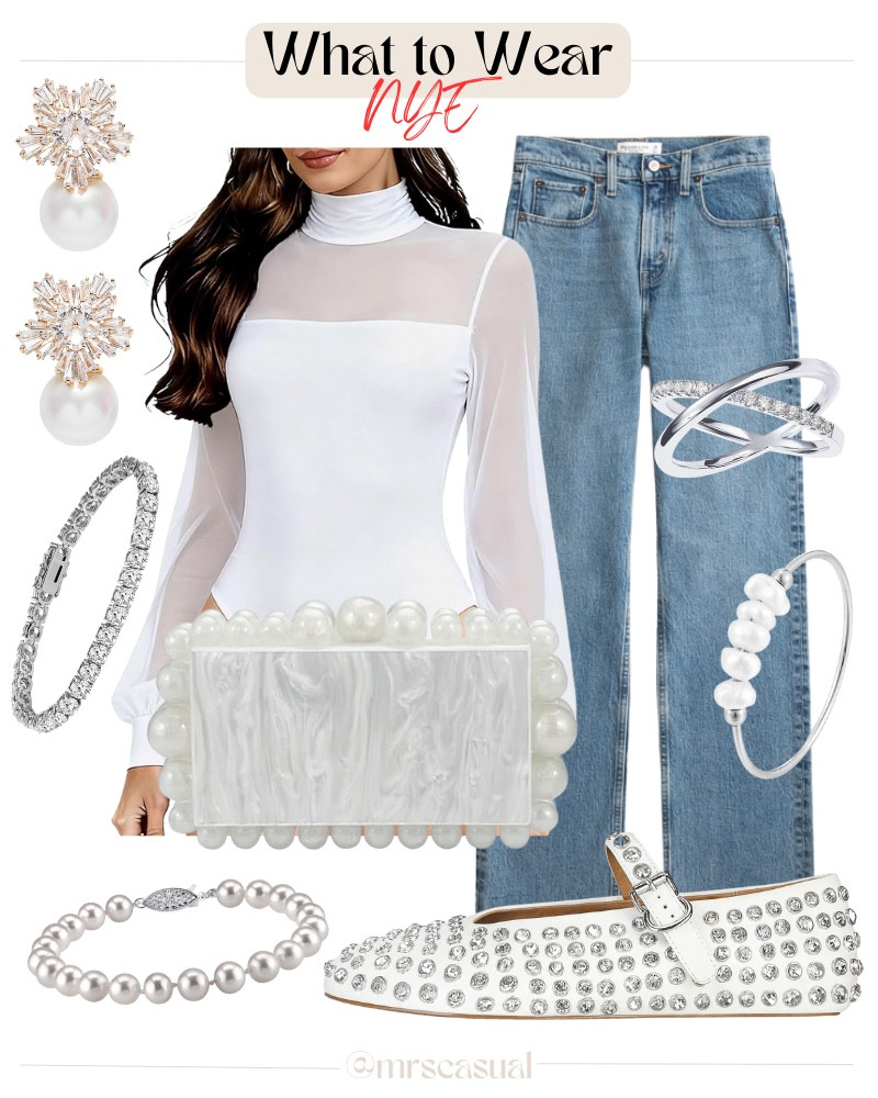 Elevated, simple, and SO good for NYE ✨🤍 🔗⬇️

#LTKHoliday #LTKSeasonal #LTKOver40