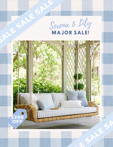 Yay!! There’s a new Serena & Lily outdoor sale that just started today!! 😍☀️🙌🏻 Now get up to over 30% OFF on so many gorgeous and super durable outdoor weather friendly pieces!! Including lounge furniture, dining, decor & entertaining!! 🙌🏻

This outdoor daybed swing is STUNNING and I love this performance fabric print on the cushions! Now you can save $300 on it! 😍

#LTKsalealert #LTKSeasonal #LTKhome