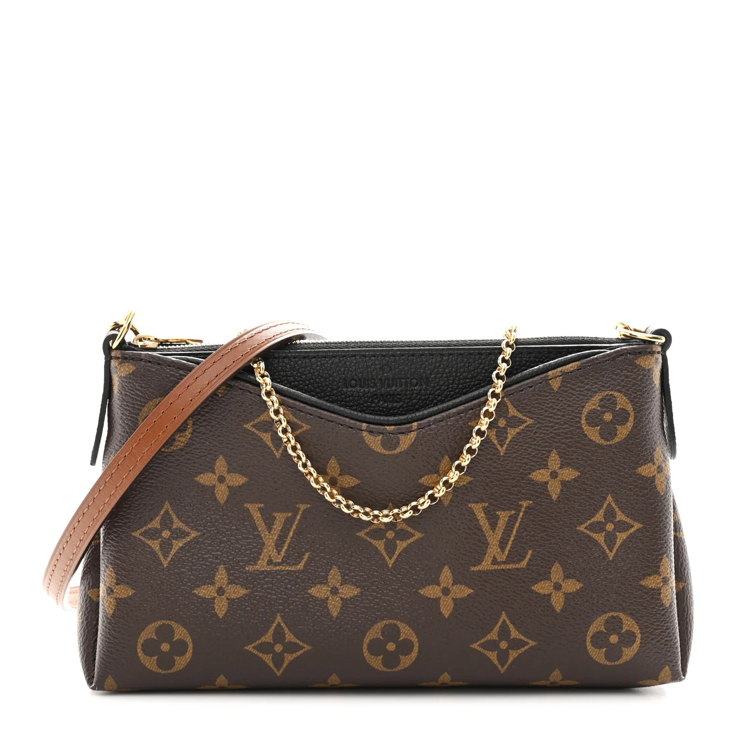 Monogram Pallas Clutch Black | FASHIONPHILE (US)