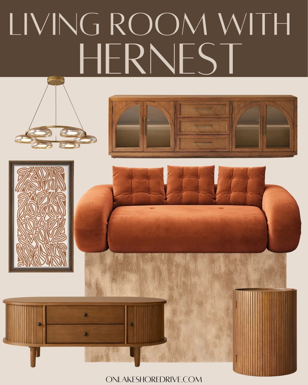 Living room modern organic styling with premium home furnishing company Hernest!

#LTKhome #LTKlivingroom #LTLfurniture #LTKmodernorganic