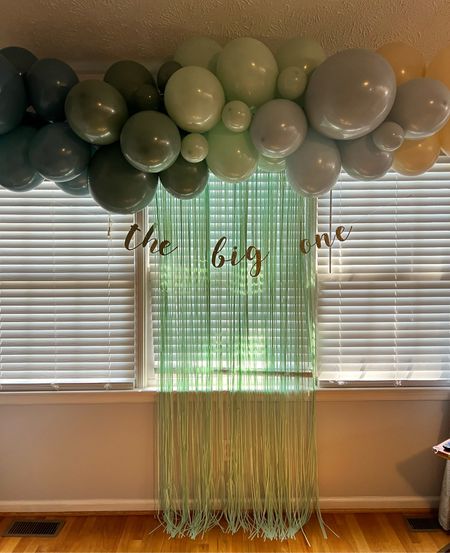 Balloon garland, the big one banner, and backdrop 


#LTKbaby #LTKhome #LTKkids
