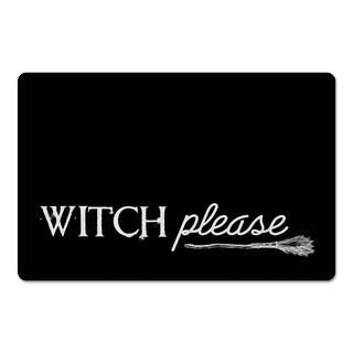 Black & White Witch Please Floor Mat | Michaels Stores