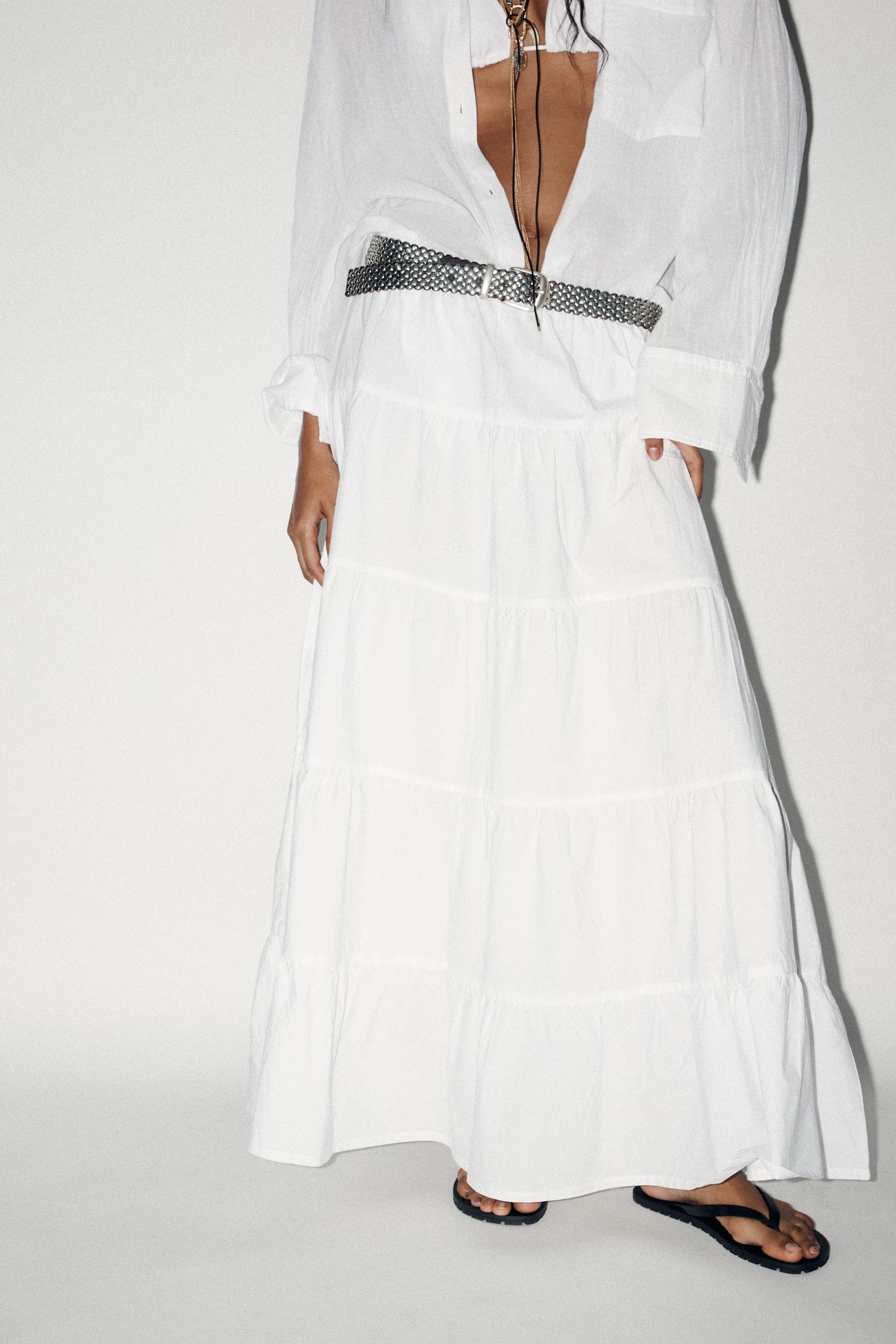 TIERED MAXI SKIRT | Zara US