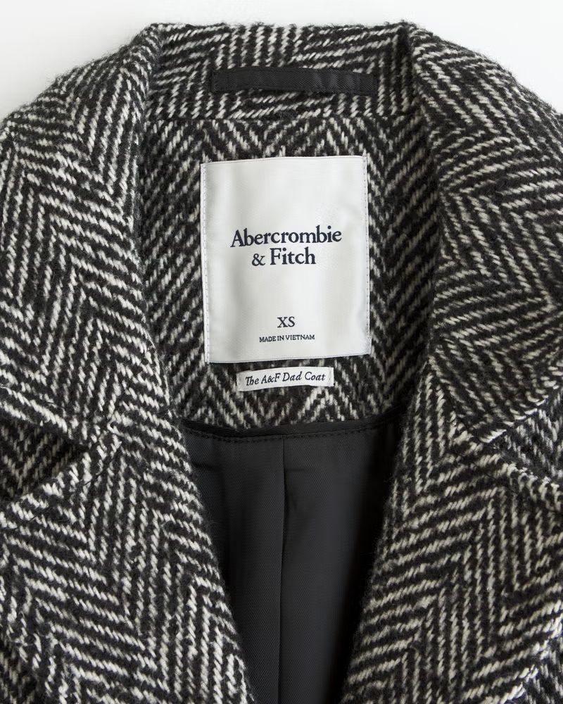 Textured Dad Coat | Abercrombie & Fitch (US)
