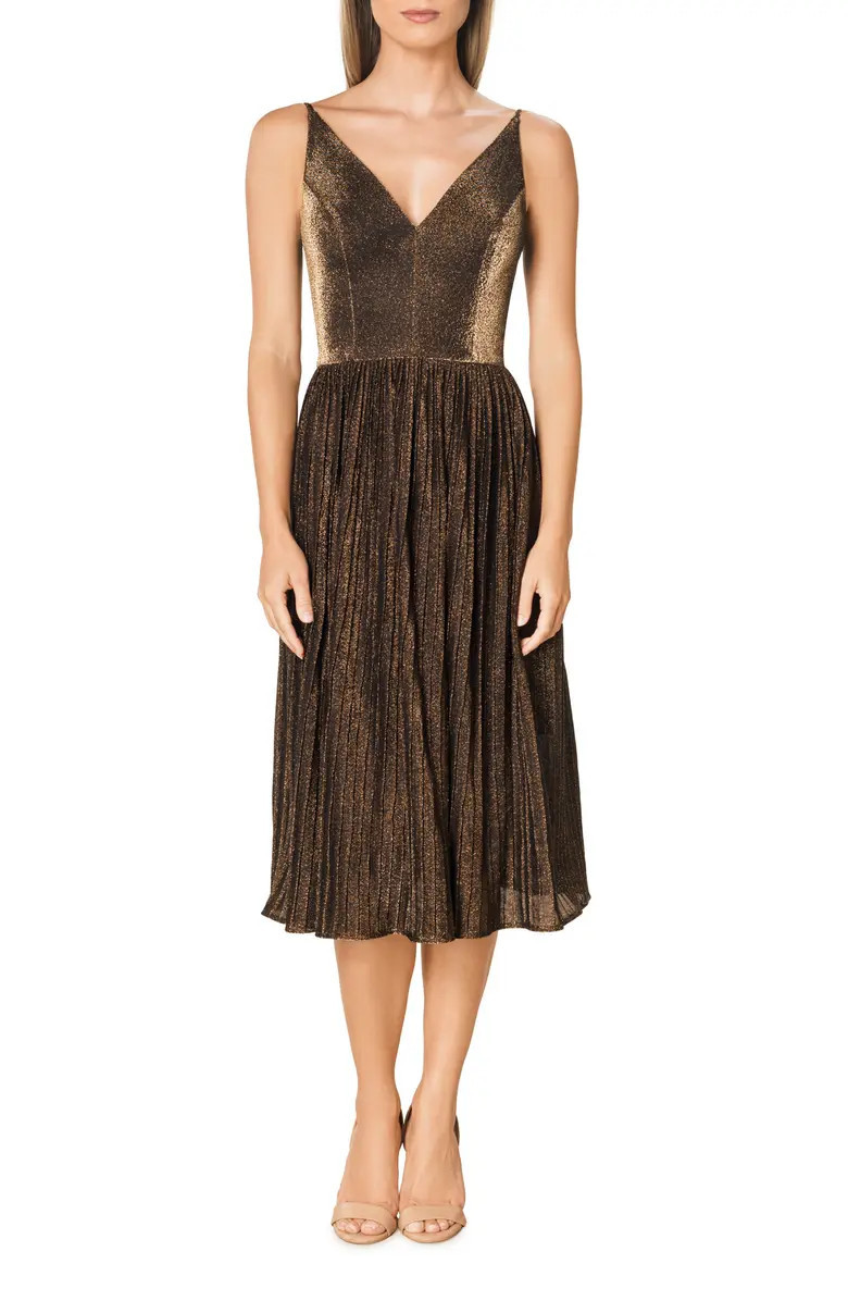 Dress the Population Haley Sparkle Pleated Cocktail Dress | Nordstrom | Nordstrom