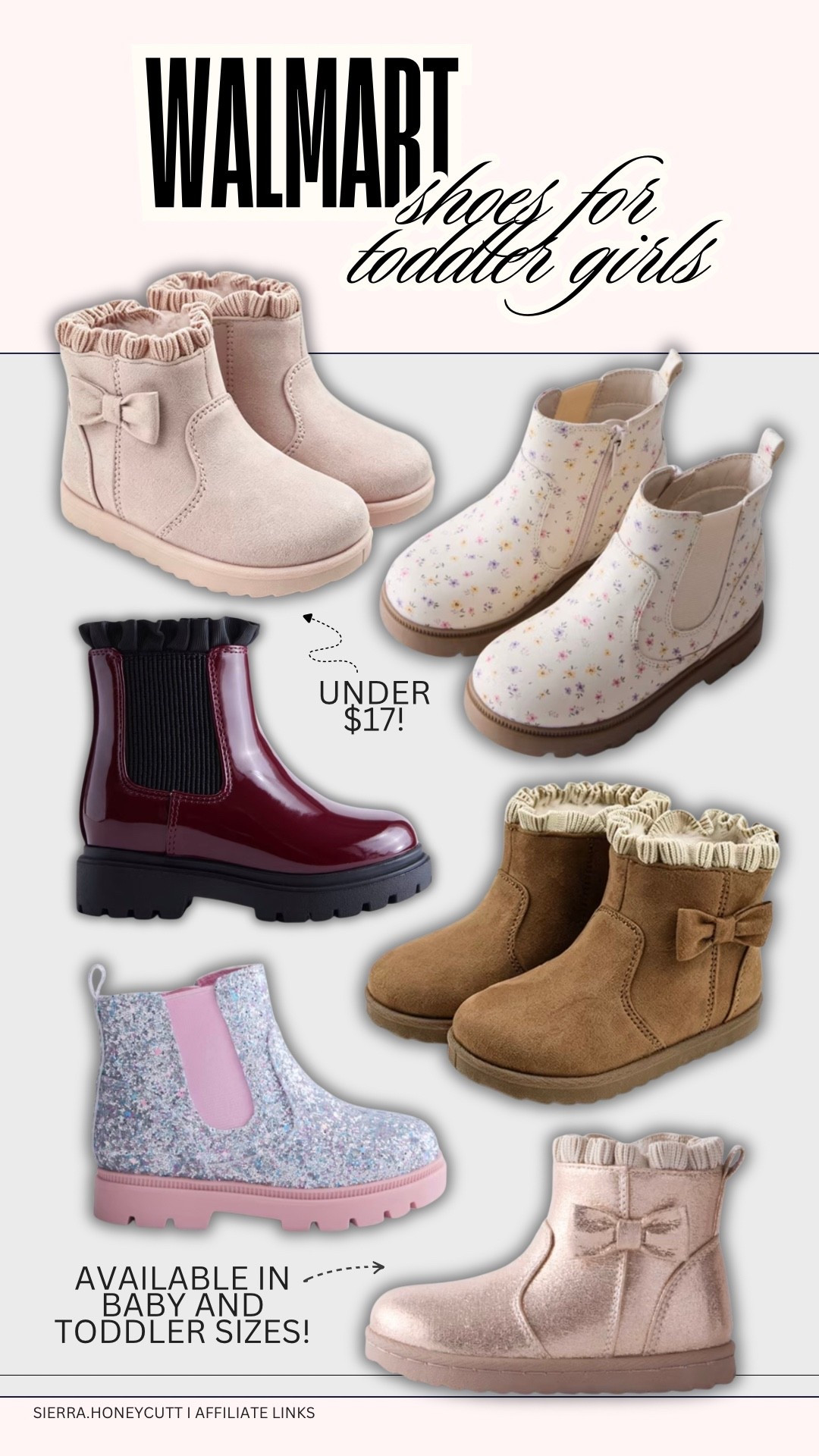Rounded up the cutest fall boots for toddler girls at Walmart! So many fun options ✨✨

Seasonal fall cool weather favorites mom favorite affordable trending new just dropped girls kids

#LTKKids #LTKSeasonal #LTKmomlife