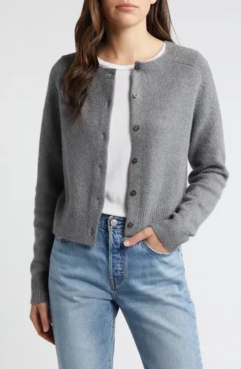 Treasure & Bond Crewneck Cotton Blend Cardigan | Nordstrom | Nordstrom