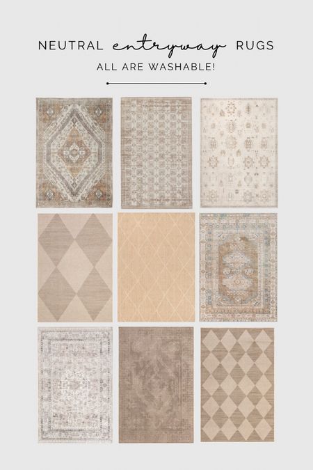 Neutral entryway rugs! You asked for it, here are my favs! All are machine washable, making them perfect for an entryway or mudroom. 


#LTKsalealert #LTKhome #LTKstyletip