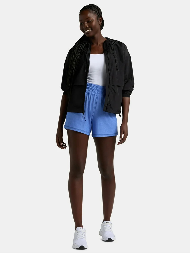 Athletic Works Women's and Women’s Plus ButterCore Soft Performance Gym Shorts, Available in 1,... | Walmart (US)