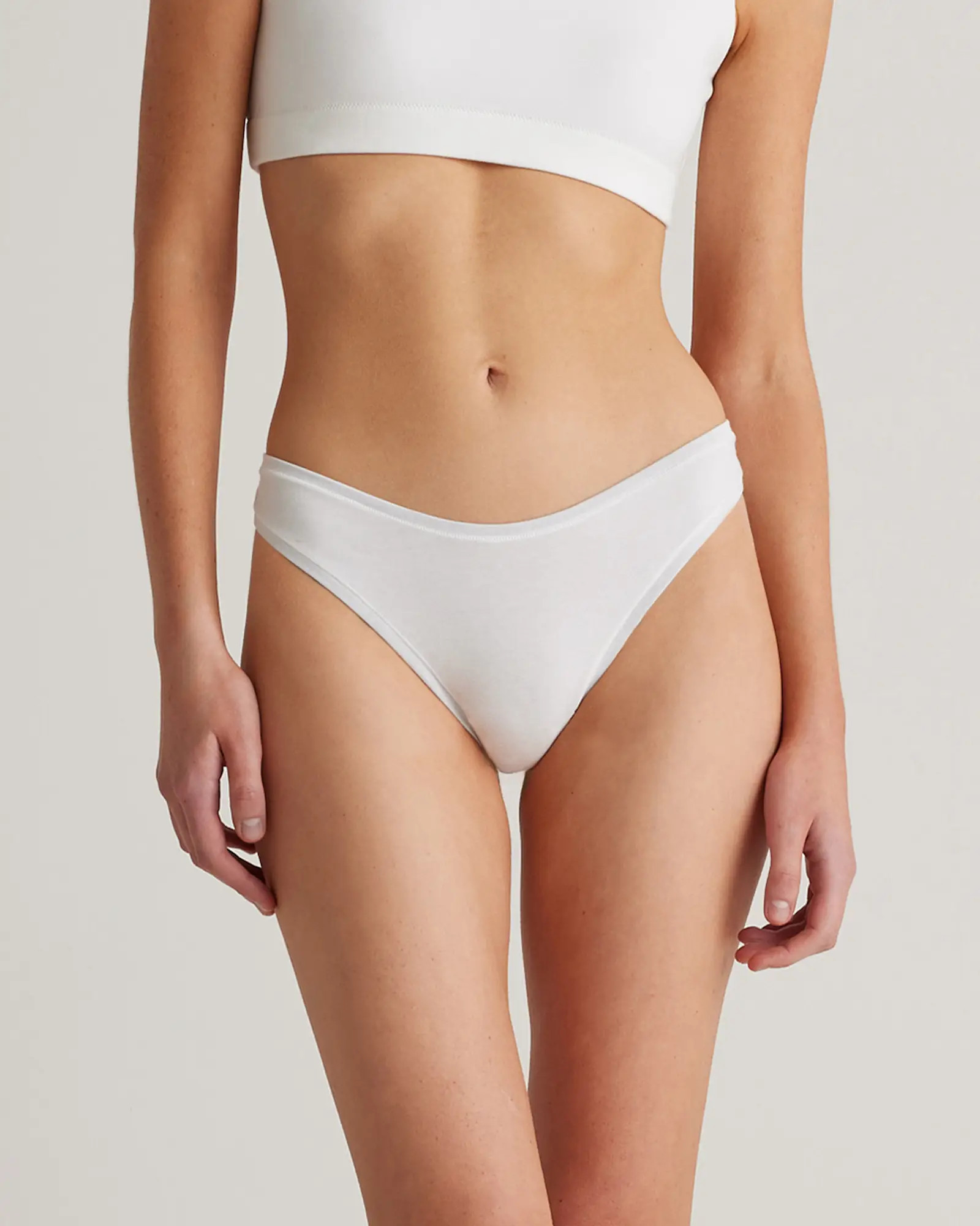 Organic Cotton High-Cut Thong (6-pack) | Quince