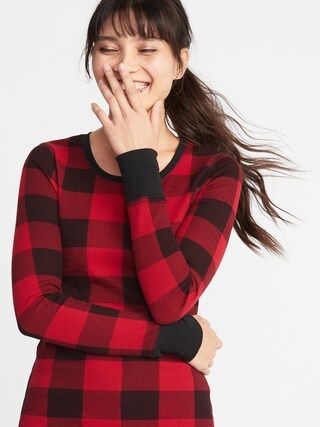 Slim-Fit Printed Thermal-Knit Tee for Women | Old Navy US