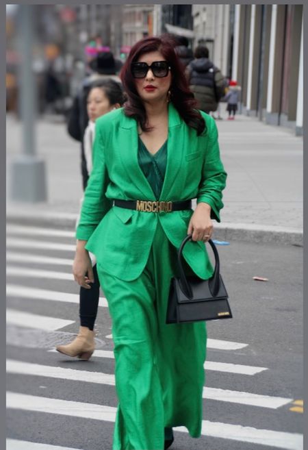 Green pant suit 

#LTKSale #LTKFind #LTKstyletip
