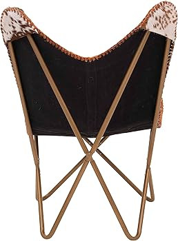 Shy Shy Let’s Touch The Sky Home Decor Genuine Goat Leather Butterfly Arm Chair with Black/Brow... | Amazon (US)