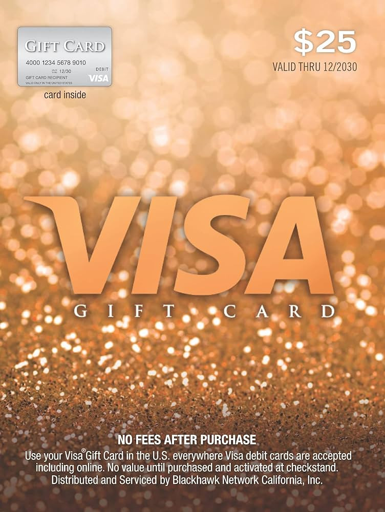 Visa $25 Gift Card (plus $3.95 Purchase Fee) | Amazon (US)