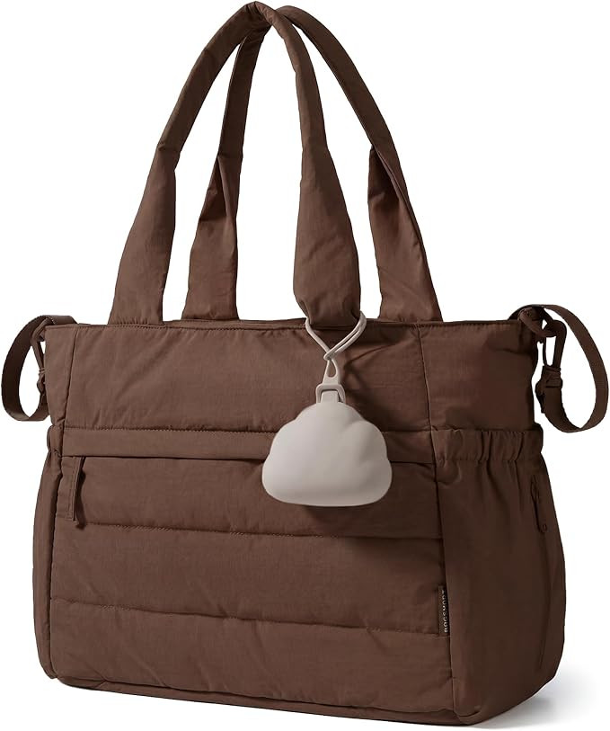 BAGSMART Diaper Bag Tote, Hospital Bag for Labor Delivery, Puffy Maternity Travel Diaper Tote, Ba... | Amazon (US)
