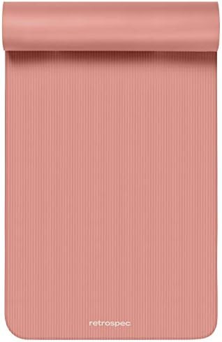 Retrospec Solana Yoga Mat 1" & 1/2" Thick w/Nylon Strap for Men & Women - Non Slip Exercise Mat for  | Amazon (US)