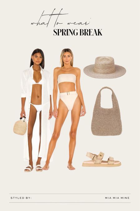 Spring break outfits / vacation outfits
Revolve bikini
Pq swimsuit coverup
Steve Madden raffia sandals 

#LTKswim #LTKtravel #LTKSeasonal