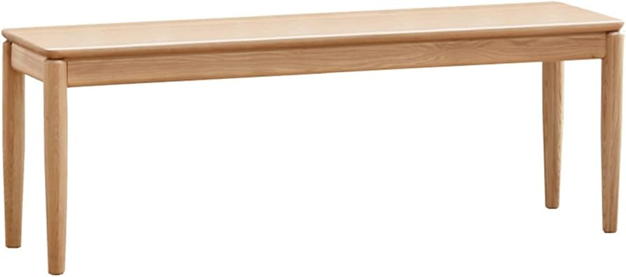 Fancyarn Siberia Bench, 100% Fraxinus Mandshurica Wood Bench with Thickened Table Apron, Rounded ... | Amazon (US)