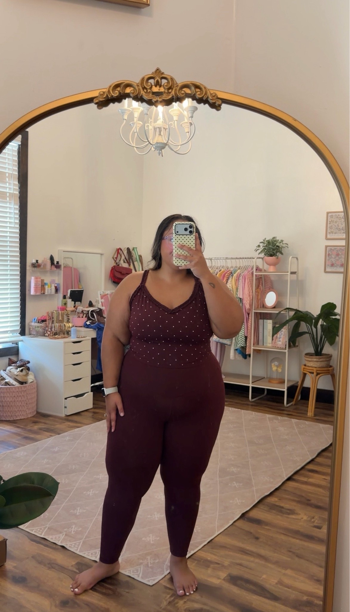 Aerie try on haul - maroon polka dot set XL top and XL short leggings

#LTKSaleAlert #LTKPlusSize #LTKPetite