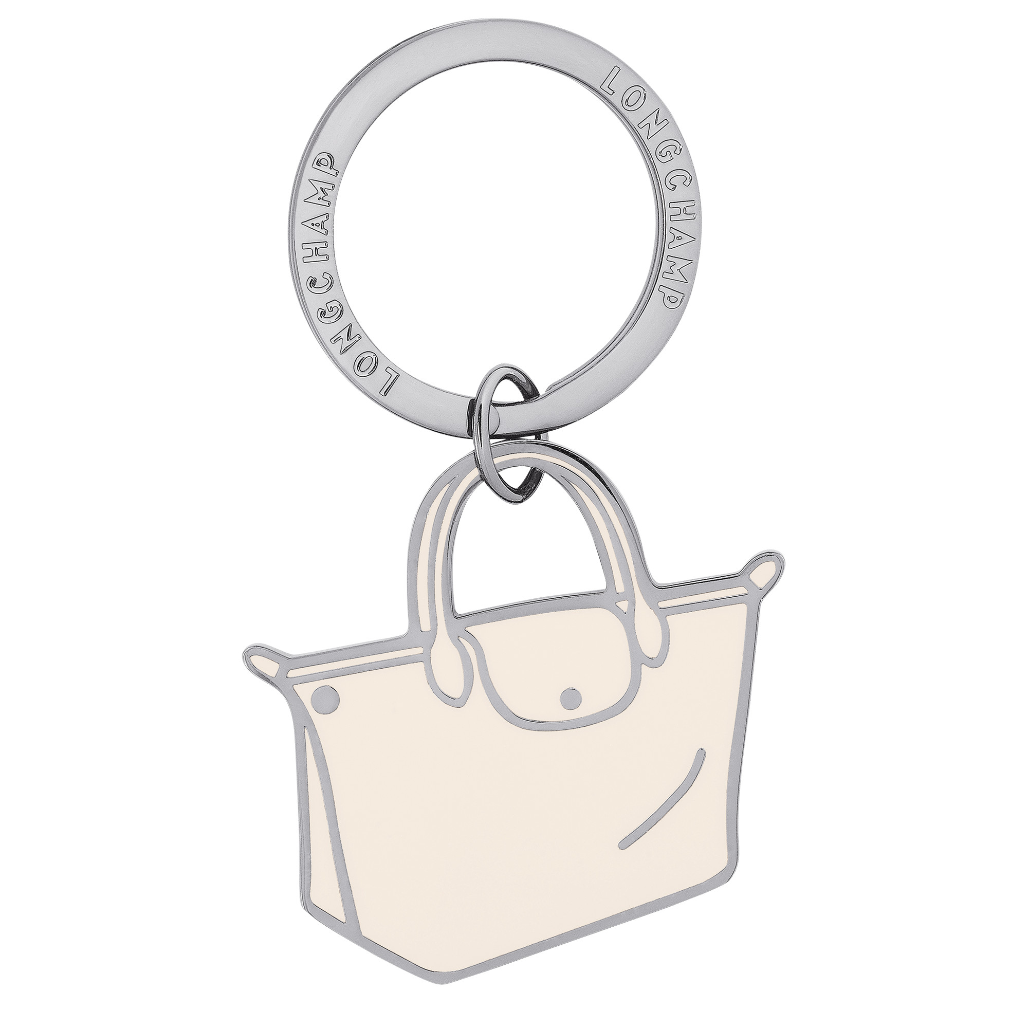 Le Pliage Key rings Ecru - Metal | Longchamp US | Longchamp