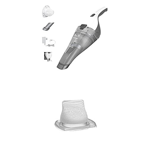 BLACK+DECKER Dustbuster Handheld Vacuum, Cordless, White with Replacement Filter (HNVC215B10 & HNVCF10) | Amazon (US)