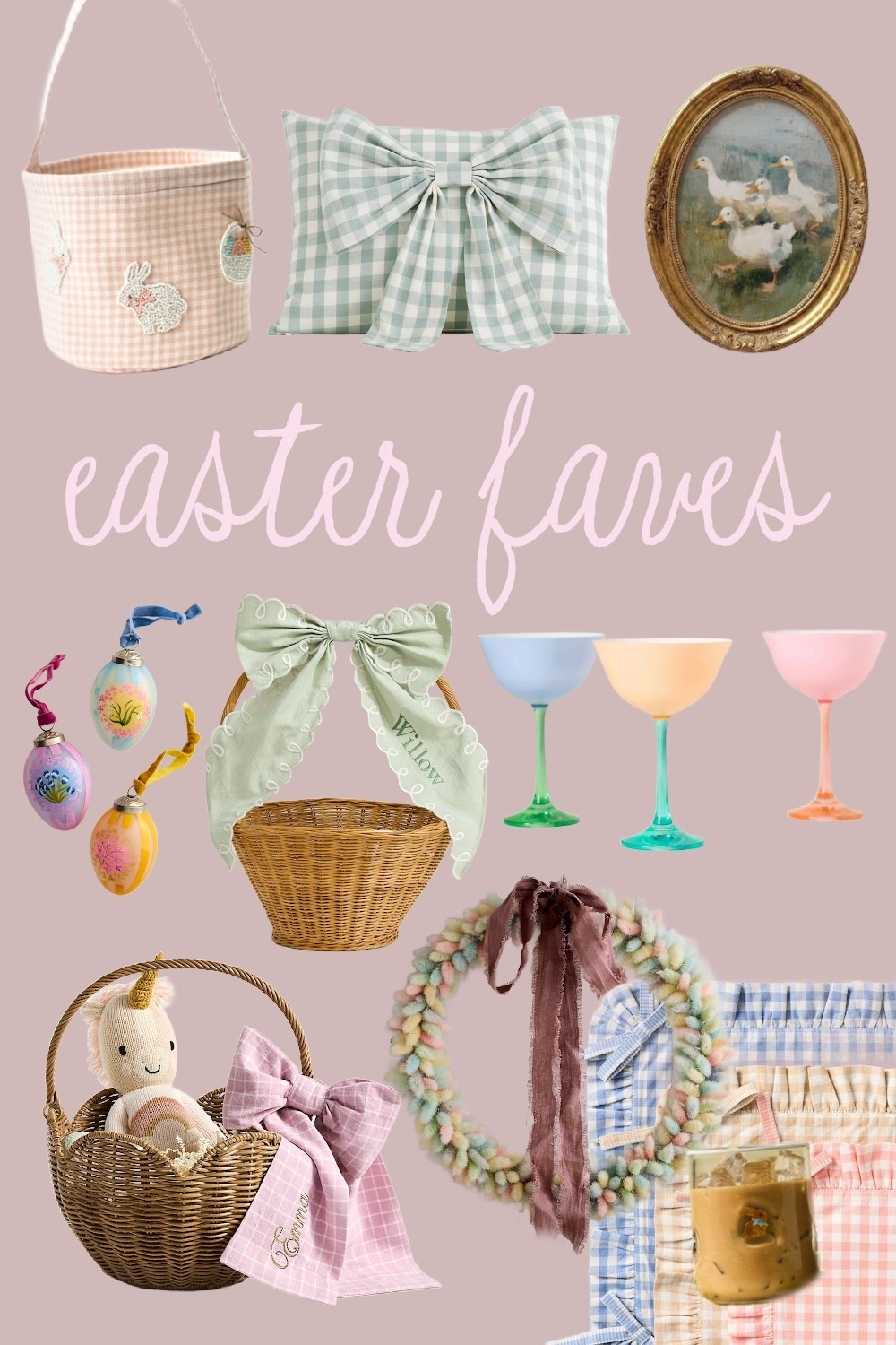 Easter Faves ✨ 

Easter basket 
Blue gingham 
Pastel gingham 

#LTKHome #LTKmomlife #LTKSeasonal