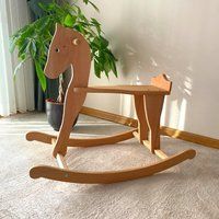 Wood Rocking Horse, Wooden Horse Toy, For Toddler, Kit | Etsy (US)
