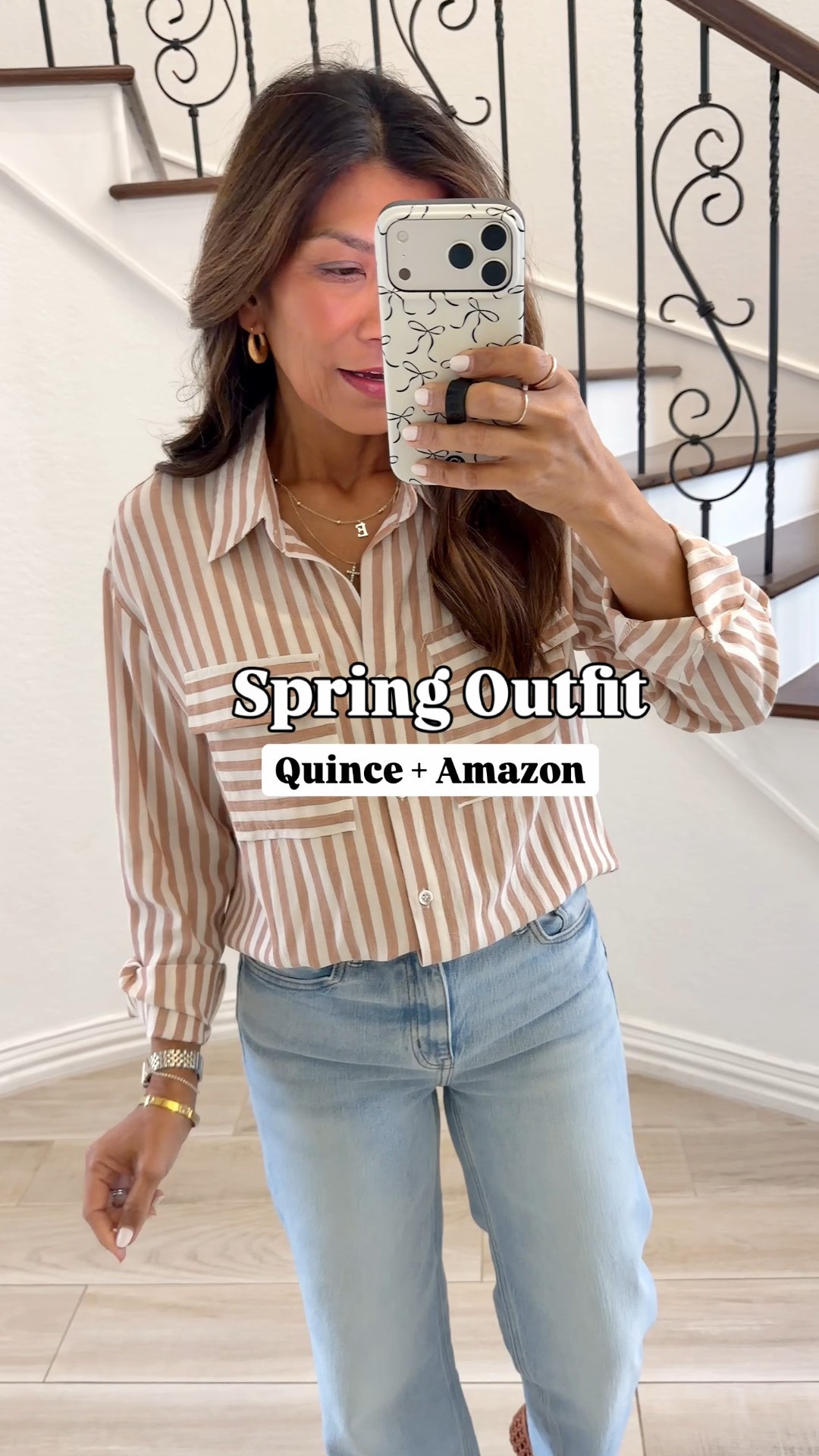 I’m 5’2” 118#ish for reference 
Top in small tts
Jeans fit tts size 26 length is 28, shoes tts, wash is Cool Blue.
Amazon finds, spring, outfits,fashion over 40, over 50 style, midlife fashion, petite fashion,midlife fashion, affordable fashion, fashion over40


#LTKPetite #LTKdayinmylife #LTKOver40