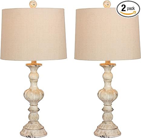 Cory Martin W-6238CAW-2PK Fangio Lighting's #6238CAW-2PK 26.5 in. Pair of Distressed, Sculpted Ca... | Amazon (US)