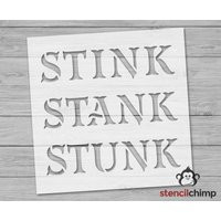 Stink Stank Stunk Stencil, Happy Holidays Christmas Stencil For Holiday Sign, Craft Christmas, Decor | Etsy (US)