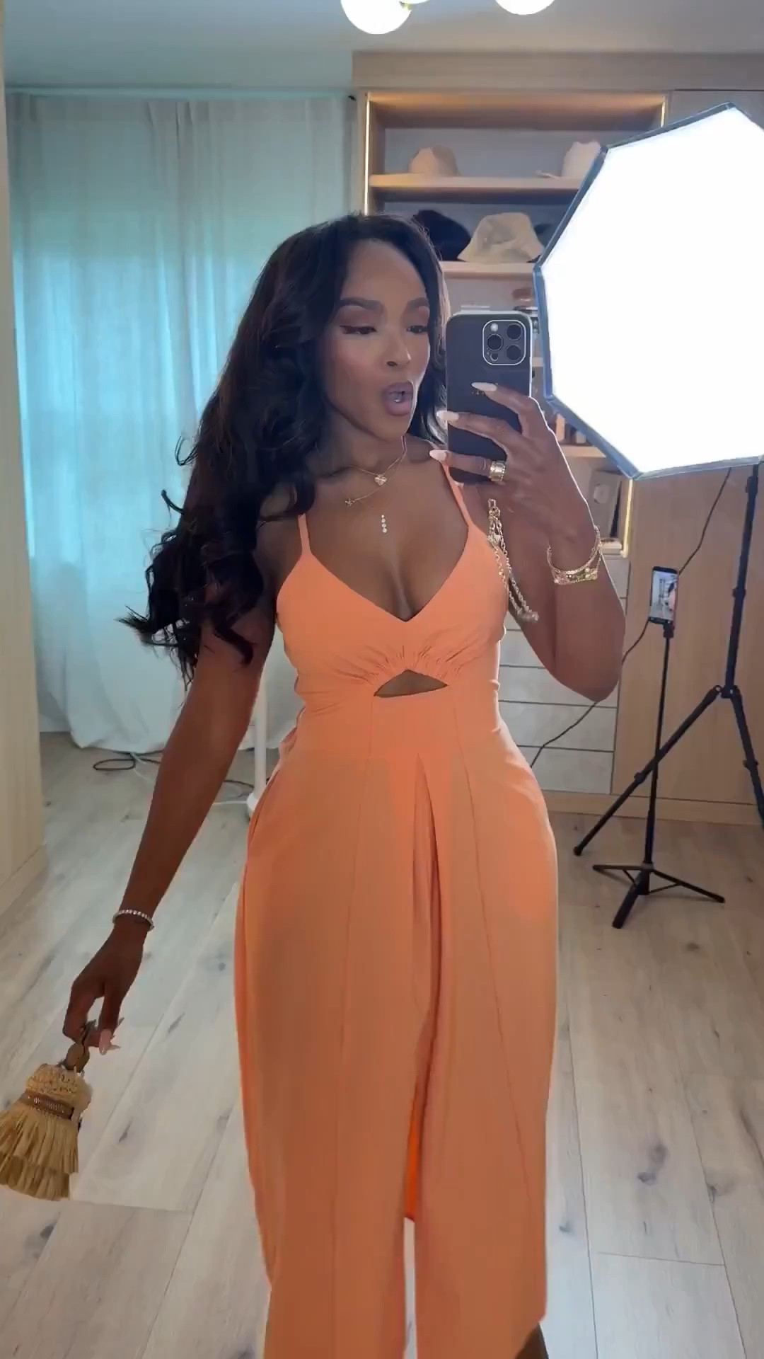 Hi Babes!

This dress is giving tropical vacation, sunset dinners, and compliments all night long 🍊✨

The color is absolutely stunning in person, and I love how the cutout detail adds just the right amount of shape while still feeling effortless and elegant. It's one of those pieces you can throw on and instantly look put together.

Where to wear this:
• Beach vacations
• Resort dinners
• Summer weddings
• Cruise nights
• Tropical getaways
• Sunset cocktails by the water

Style tip: Pair it with raffia accessories and neutral heels for that effortless luxury vacation vibe.

Everything is linked below!

xx Kira | IG: KirasFashionFinds

34D - 27 - 40 • Size Small or 4

#LTKgrwm #LTKootd #LTKPetite