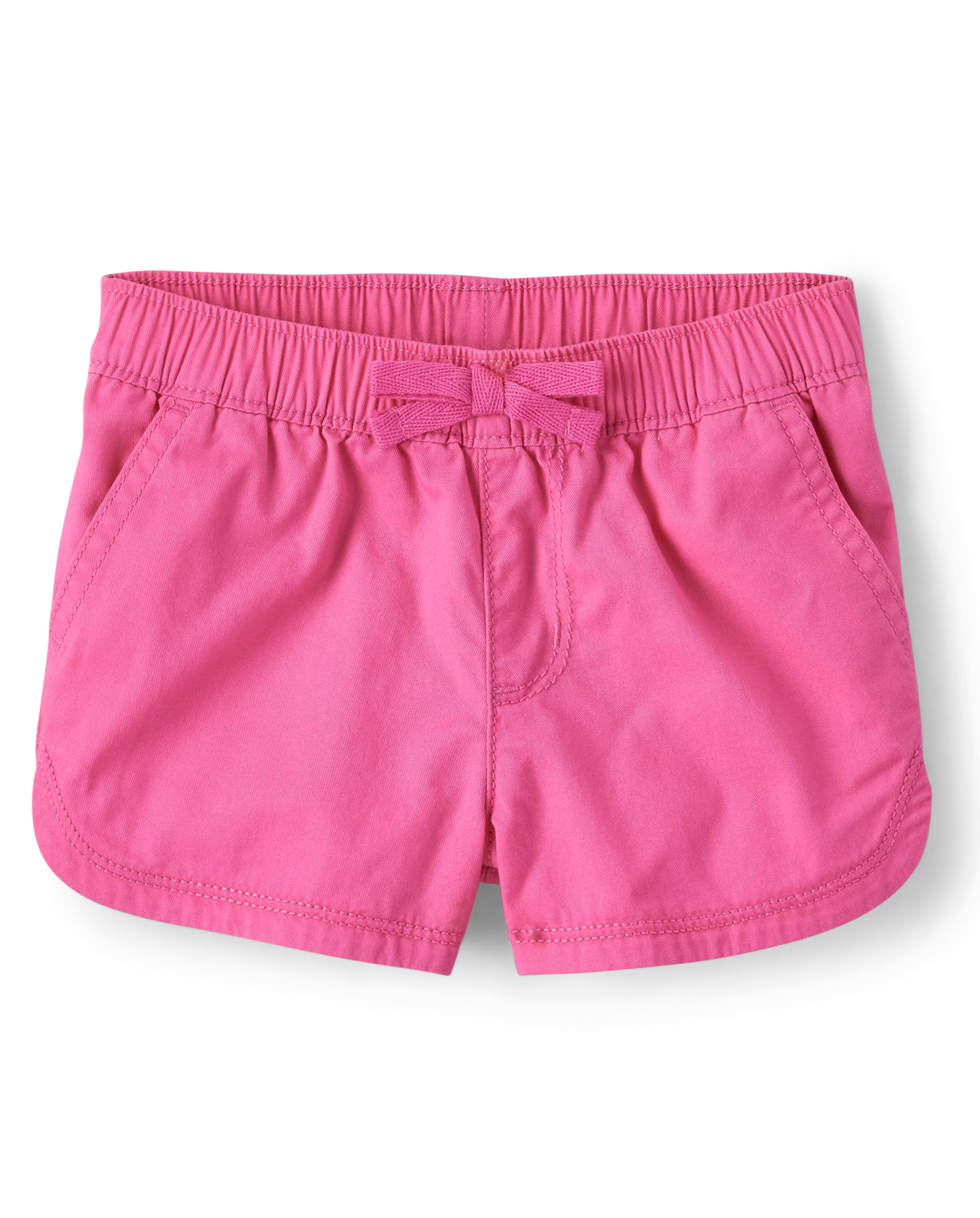 Baby And Toddler Girls Twill Pull On Shorts - french rose | The Children's Place