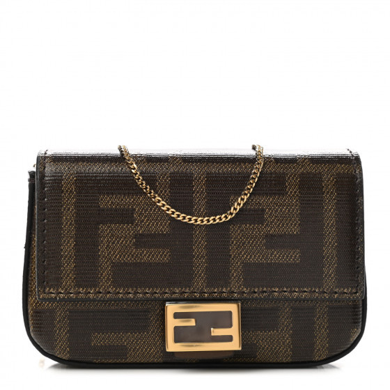 FENDI

Glazed Fabric FF 1974 Nano Baguette Charm Mogana Panna | Fashionphile